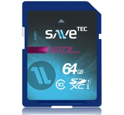 Wieder da! 64 GB SaveTec SDXC Class 10 Speicherkarte für nur 18,79 Euro inkl. Versand