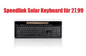 [BIT-ELECTRONIX.EU] Top! Speedlink CELES Wireless Solar Keyboard für nur 27,99 Euro inkl. Versandkosten!