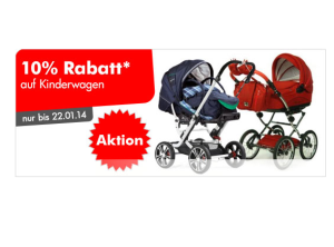 [MYTOYS.DE] 10% Rabatt auf alle Kinderwagen und dazu 10,- Euro Neukundengutschein und 5,- Euro Newsletterrabatt!