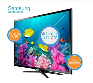 [iBOOD.COM] Samsung 40-Zoll- Full-HD- LED SmartTV mit eingebautem WiFi für 358,90 Euro inkl. Versand!