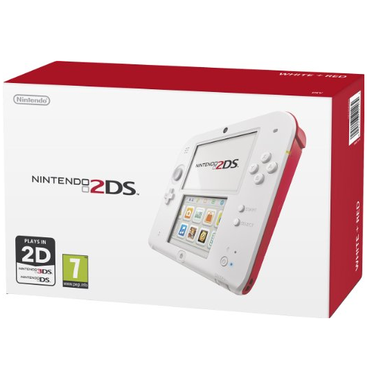 Nintendo 2DS Handheld Console in weiß/rot für nur 72,88 Euro inkl. Versand