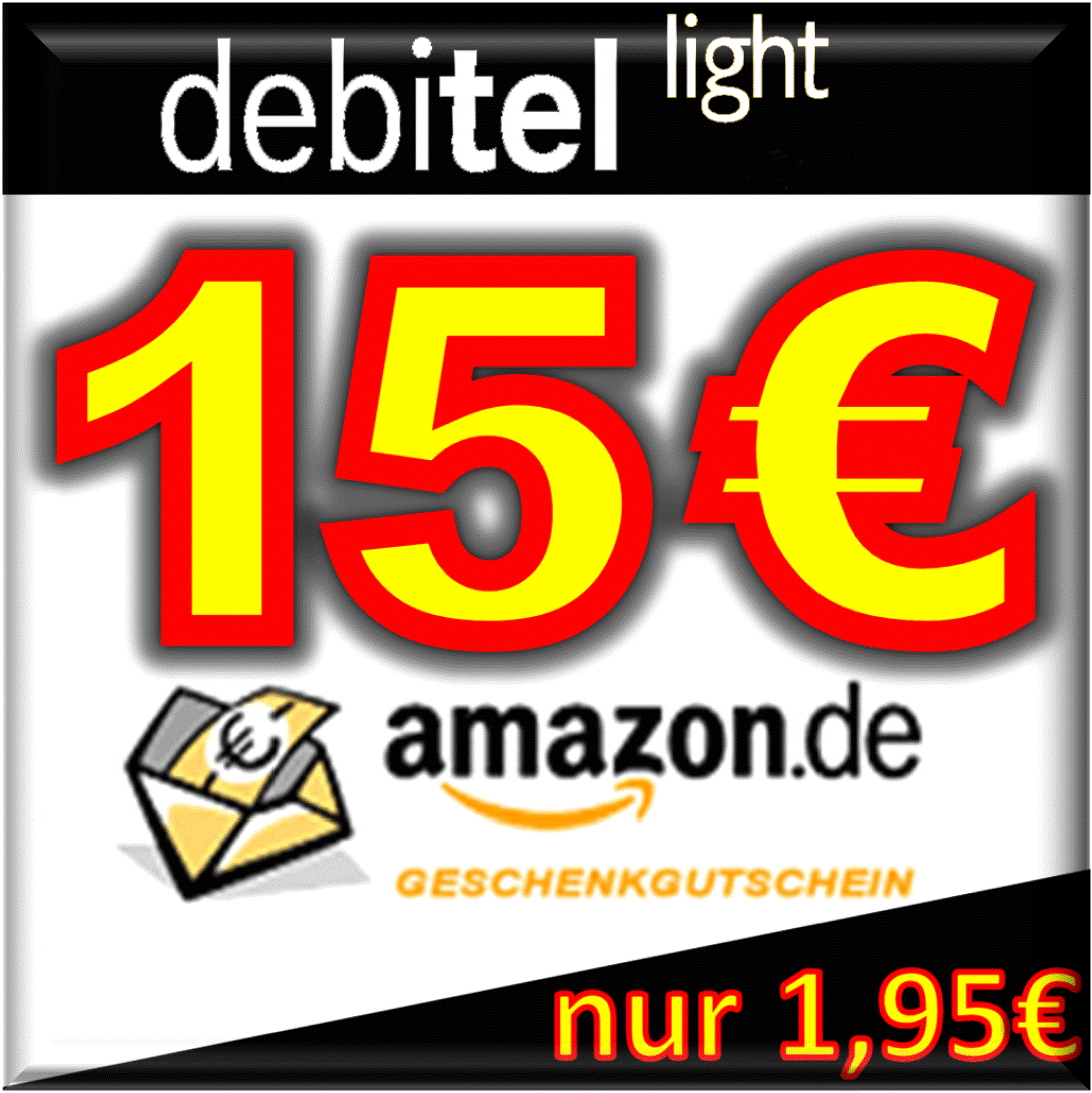 30,- Euro Amazon-Gutschein für nur 3,90 Euro mit debitel SIM-Karten
