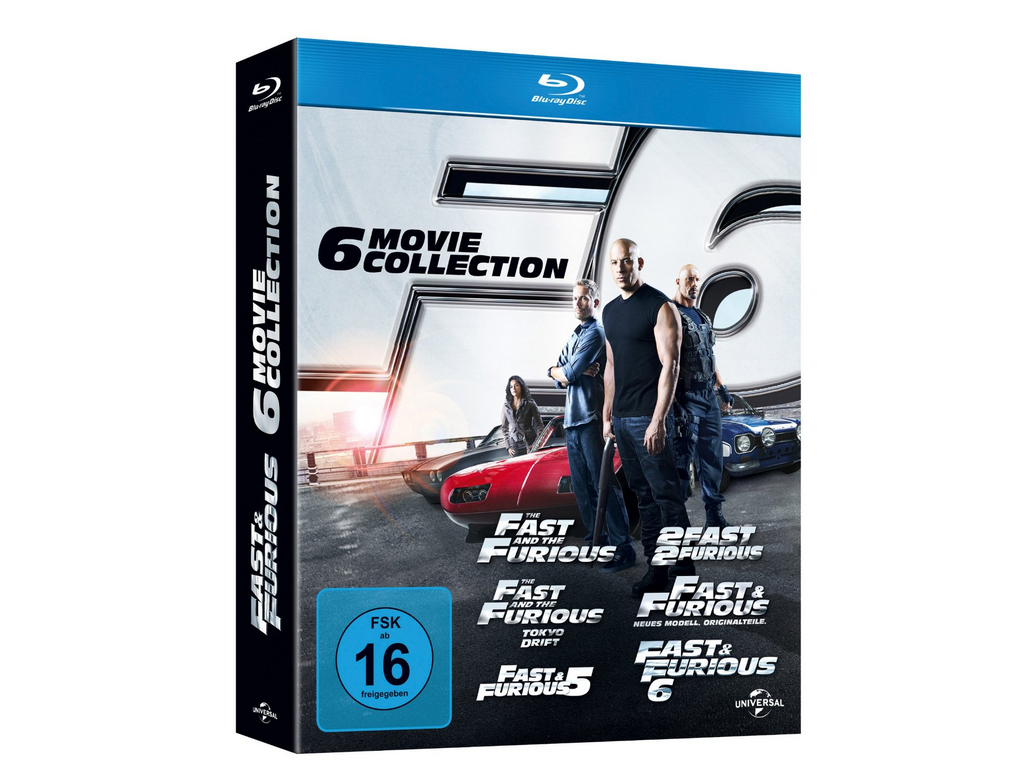 Fast & Furious 1-6 [Blu-ray] für nur 26,99 Euro bei Primeversand