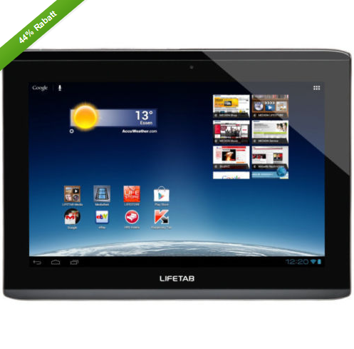 [EBAY WOW!] 10″ Medion LifeTab S9714 Tablet mit 32GB, WLAN, 3G, Quad-Core CPU und Android 4 für nur 222,- Euro inkl. Versand