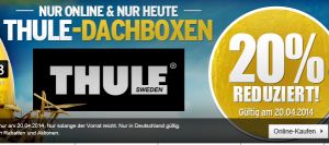 [ATU.DE] 20% Rabatt auf alle Thule Dachboxen – z.B. Thule Motion 900 mit 130,- Euro Ersparnis kaufen!