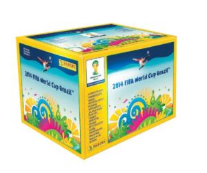[AMAZON] Für Sammler und Fussballfans: Panini 800606 – Fifa World Cup Brasil 2014, Sammelsticker im Display, 100 Tüten a 5 Sticker für nur 43,99 Euro!