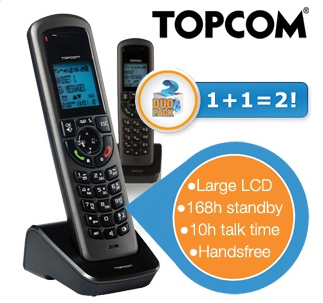 [IBOOD] Duopack TE5851 Topcom DECT-Telefone mit Freisprechfunktion für nur 25,90 Euro inkl. Versand!