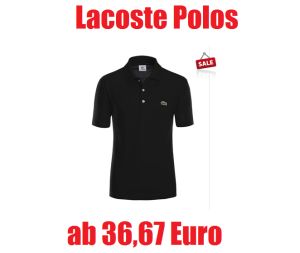Wieder aufgefüllt! Original Lacoste Poloshirts in verschiedenen Farben und Größen nur 36,67 Euro beim Kauf von 3 Stück!