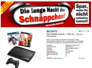 Ab 20:00 Uhr! “Die Lange Nacht der Schnäppchen” bei Media Markt – z.B. PS3 Konsole 500GB + FiFa14 und The Last of Us für nur 222,- Euro!