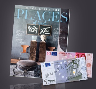 Gar nix bezahlen! Halbjahresabo der Design und Architekturzeitschrift “Places of Spirit” gratis dank Verrechnungsscheck