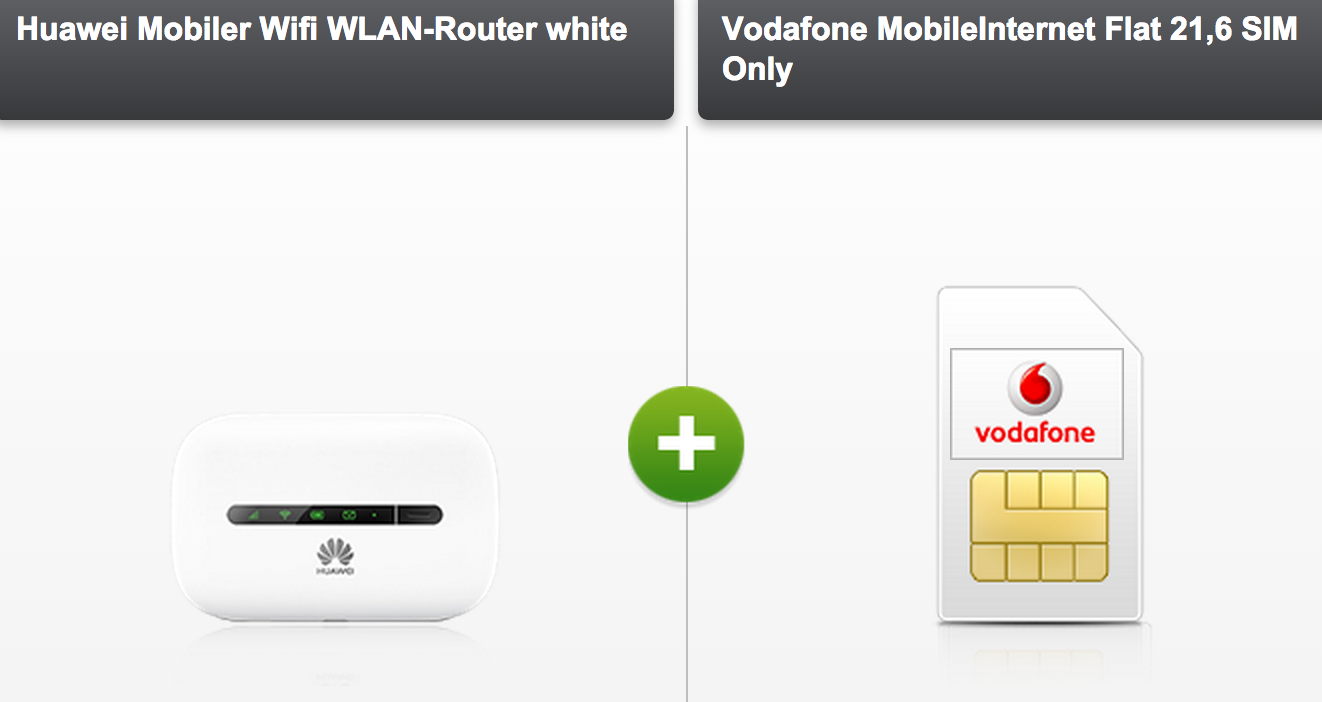 Sehr gut! 3 GB Vodafone Mobile Internet Flat 21,6 für effektiv nur 4,99  Euro pro Monat + WLAN-Hotspot