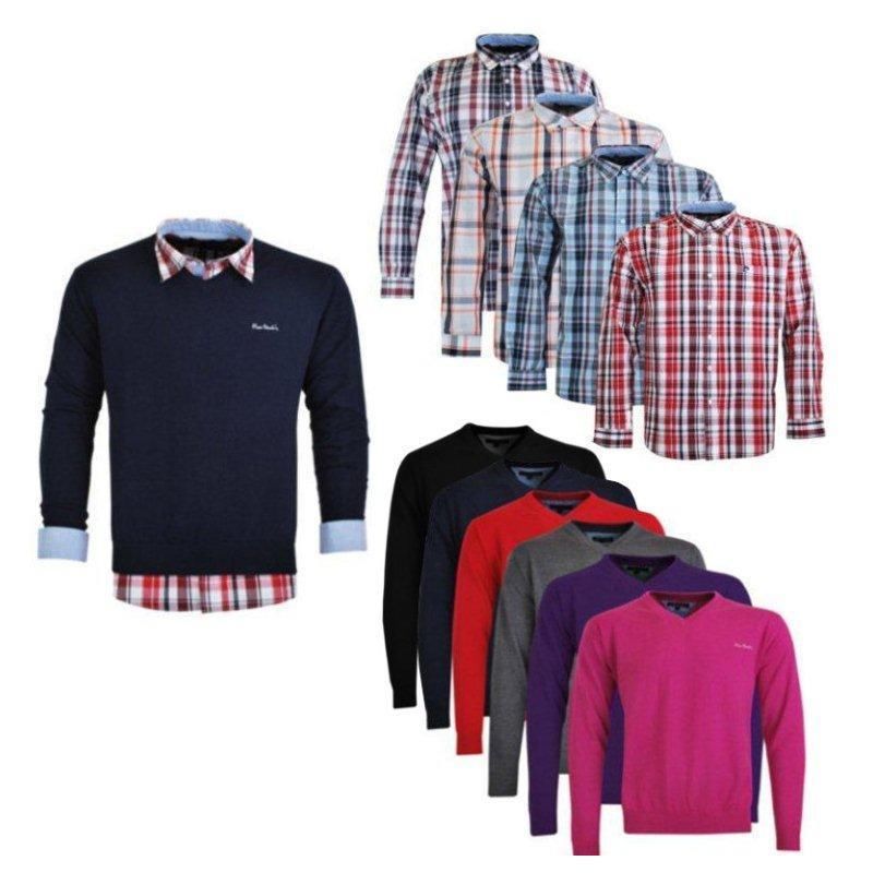 Pierre Cardin Herren V-Neck Pullover oder Hemden in verschiedene Farben (Gr. M bis 4XL) für je nur 22,90 Euro inkl. Versand!