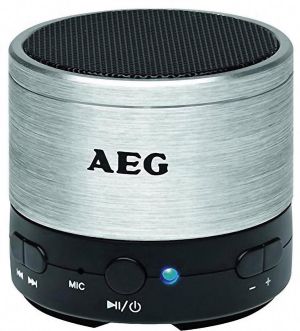 AEG Bluetooth-Lautsprecher in alusilber BSS 4826 für nur 12,- Euro inkl. Versand!