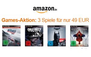 Amazon vs. Saturn: Amazon kontert mit der Games-Aktion: 3 Spiele für nur 49 EUR!