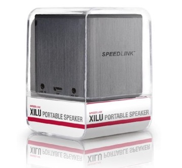 Aktiver Lautsprecher Speedlink Xilu (6 Std Akkulaufzeit, Aluminiumgehäuse) nur 7,- Euro inkl. Versand (Vergleich 15,-)