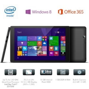 Windows Tablet: Odys Wintab Gen 8 Tablet 16 GB mit Intel Quad Core und Windows 8.1 für nur 119,- Euro!