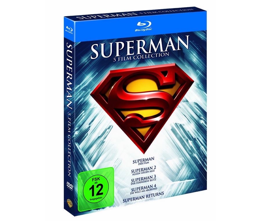 Superman – Die Spielfilm Collection 1978-2006 [Blu-ray] nur 13,99 Euro bei Primeversand