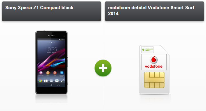 Sony Xperia Z2 inkl. mobilcom debitel Vodafone Smart Surf 2014 für nur 14,99 Euro im Monat