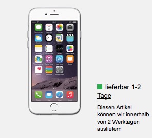 Tipp! iPhone 6 silber 16GB mit E-Plus BASE Allnet-Flat mit Internet und SMS-Flat nur 35,- Euro monatlich