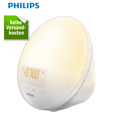 Philips HF3510/01 Wake-Up Light mit Sonnenaufgangsfunktion in 3 Farbstufen inkl. digitalem FM Radio für nur 69,- Euro inkl. Versand