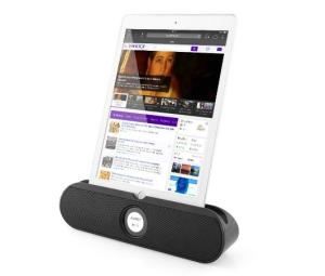 Aukey tragbarer mobiler Bluetooth Lautsprecher Speaker + Smartphone/Tablet Ständer für 23,99 Euro inkl. Prime Versand!