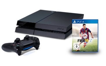 PlayStation 4 PS4 Konsole schwarz mit FIFA15 nur 399,- Euro