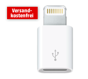 Original APPLE Lightning auf Micro USB Adapter MD820ZM/A für nur 5,- Euro inkl. Versand bei Media Markt!