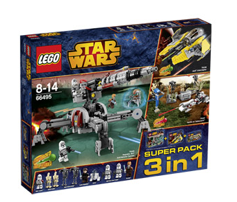 LEGO Star Wars, 66495 3-in-1 Super-Pack für nur 60,91 Euro inkl. Versand