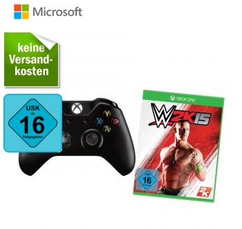 Microsoft Xbox One Wireless Controller + WWE 2K15 (USK 16) für nur 55,- Euro inkl. Versand