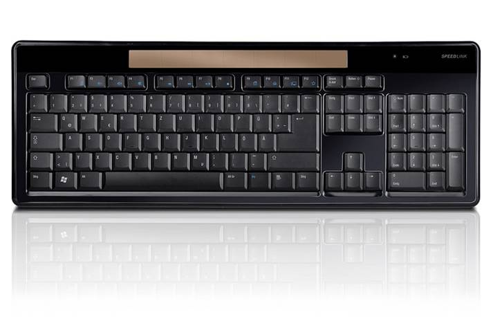Demoware! Speedlink CELES Wireless Solar Keyboard, black für nur 10,- Euro inkl. Versand