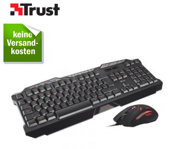 Trust GXT 280 + GXT 152 Bundle (Gaming Keyboard + Gaming Mouse) für nur 34,99 Euro inkl. Versand