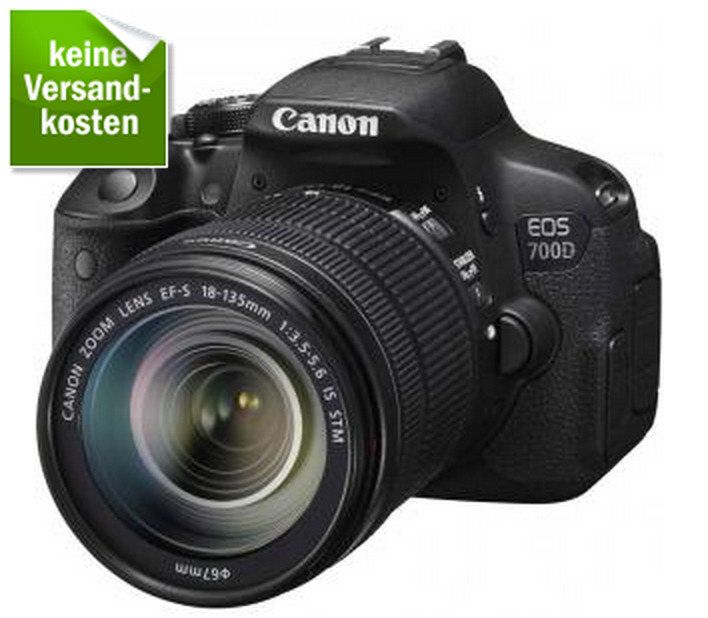 Canon EOS 700D + EF-S18-135 IS STM für nur 676,54 Euro inkl. Versand