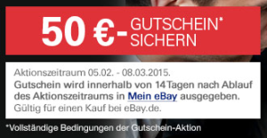 50,- Euro Paypal Gutschein für einen KFZ-Werkstattauftrag im Wert von 75,- Euro über Ebay Motors abstauben!