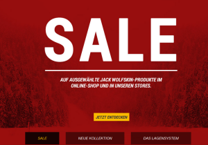 Sale im Jack-Wolfskin Onlineshop mit Rabatten von bis zu 50% + Gutscheine & Rabatte durch Bonusprogramm!