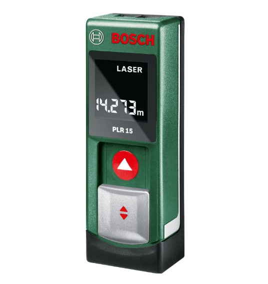Bosch Laser-Entfernungsmesser PLR 15 (0,15-15 m Messbereich, +/- 3 mm Messgenauigkeit) + Powerbank für nur 37,99 Euro inkl. Versand
