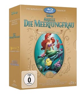 Disneys Blu-ray Box Arielle 1-3 Trilogie für nur 19,99 Euro – auf DVD nur 12,99 Euro