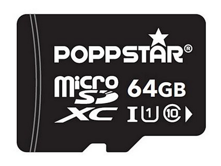 Poppstar microSDXC Class 10 UHS-1 Speicherkarte – 64 GB für nur 24,95 Euro inkl. Versand
