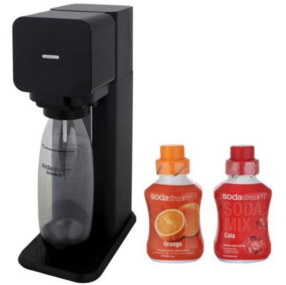 SodaStream Play Wassersprudler schwarz inklusive 1x Cola Sirup und 1x Orangen Sirup für nur 59,90 Euro inkl. Versand
