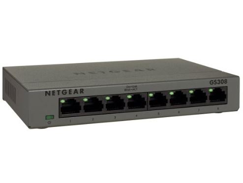 Netgear GS308-100PES Gigabit Metallgehäuse Switch (8-Port) für nur 17,60 Euro inkl. Prime-Versand