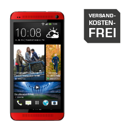 HTC One 32GB (M7) rot Android Smartphone für nur 249,- Euro inkl. Versand