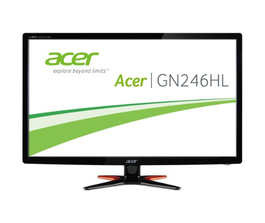 Acer Predator GN246HLBbid 61 cm (24 Zoll) Monitor (VGA, DVI, HDMI, 1ms Reaktionszeit) schwarz für nur 199,- Euro inkl. Versand