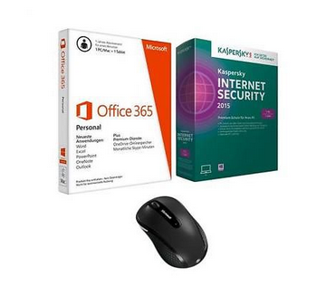 Microsoft Office 365 Personal Bundle + Kaspersky Internet Sec.+ Mobile Maus für nur 39,99 Euro inkl. Versand