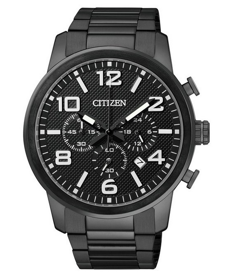 Citizen Herren-Armbanduhr XL Chronograph Quarz Edelstahl beschichtet für nur 99,90 Euro inkl. Versand
