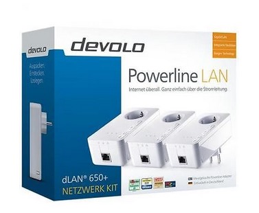 devolo dLAN 650+ Powerline 600 Mbit/s Network 3er Kit für nur 79,99 Euro inkl. Versand