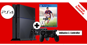 PlayStation 4 – Konsole + FIFA 15 + 2. Controller für nur 399,- Euro bei Media Markt