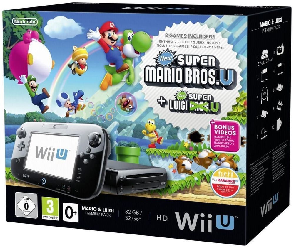 Nintendo Wii U Premium Pack inkl. Mario & Luigi Bundle 32GB für nur 249,90 Euro inkl. Versand
