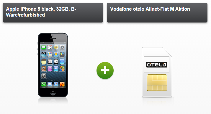 Otelo Allnet mit 500MB + iPhone 5s oder andere nur 19,99 Euro im Monat mit 49,- Euro Zuzahlung!