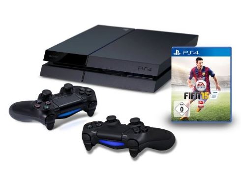 PlayStation 4 – Konsole + FIFA 15 + 2 Controller für nur 399,- Euro inkl. Versand