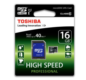 16GB Toshiba SD-C016UHS1 Class 10 UHS-I microSDHC Speicherkarte für 6,- Euro inkl. Prime-Versand