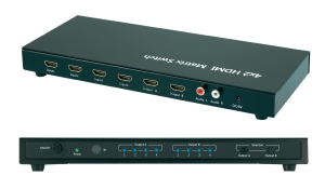 SpeaKa Professional 4 Port HDMI-Matrix-Switch für nur 23,39 Euro inkl. Versand bei Völkner!